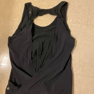 Lululemon open back workout top